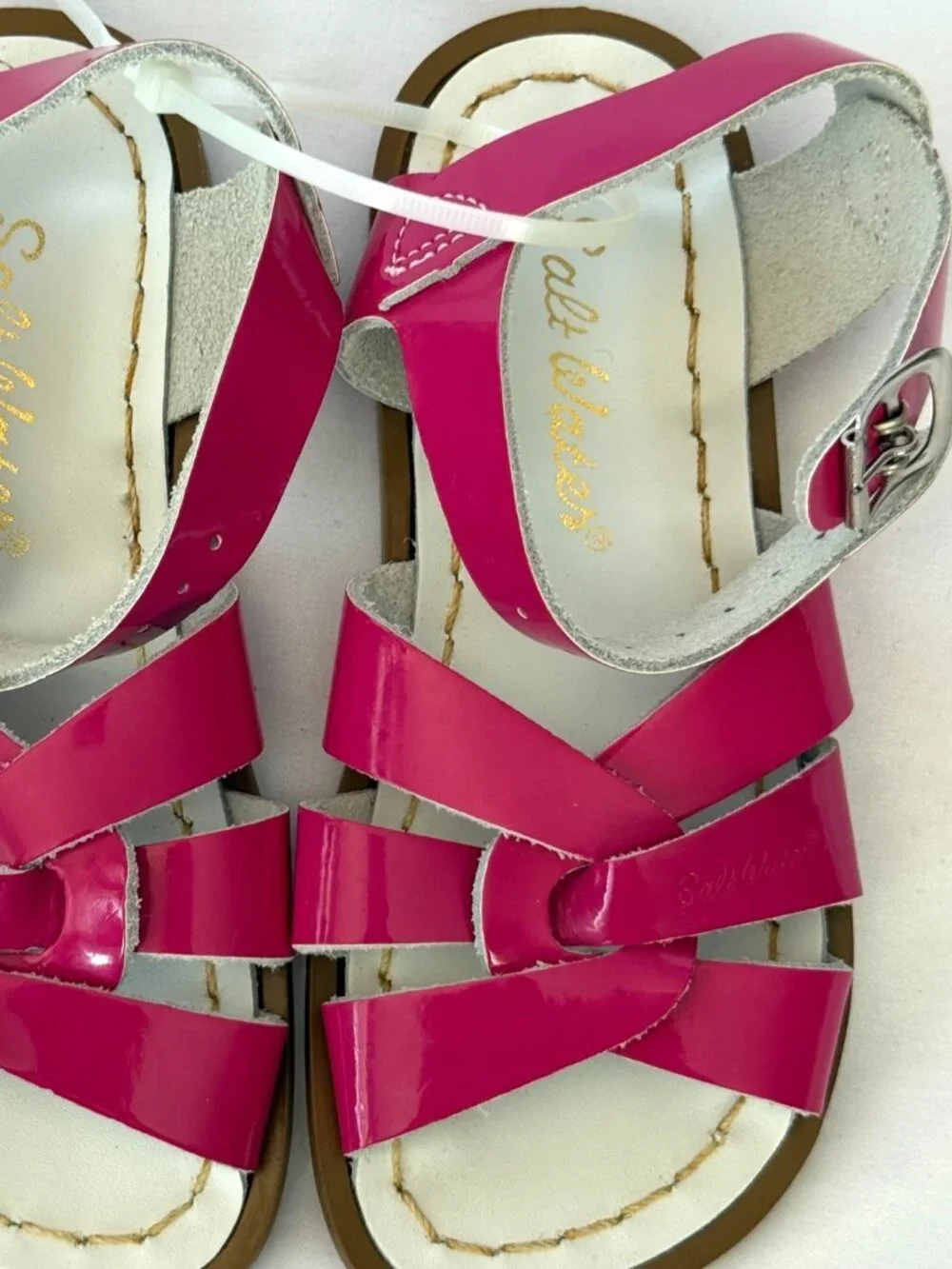 SALT WATER ORIGINAL SANDALS TODDLER GIRLS 11 HOYWAY SIZE 10 PINK FUCHSIA LEATHER